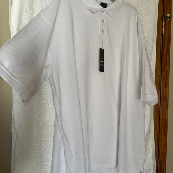 ALL White Polo Shirt Size 5XL - Picture 11 of 11